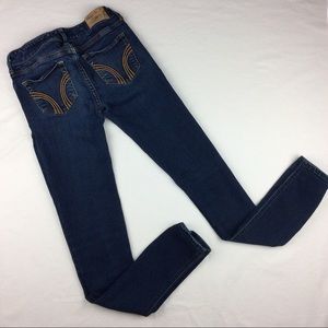 Hollister Skinny Dark Wash Low Rise Jeans